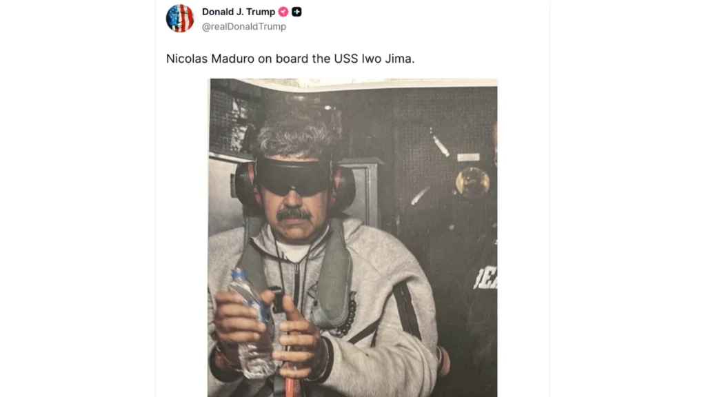 Trump Posts Picture of Maduro